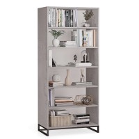 Regał metalowy podwójny beton - kolekcja Metalove