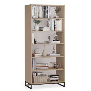 Regał metalowy podwójny cappuccino - kolekcja Metalove