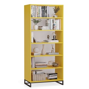 Regał metalowy podwójny żółty - kolekcja Metalove