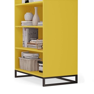 regał podwójny metalowy - żółty (3).jpg