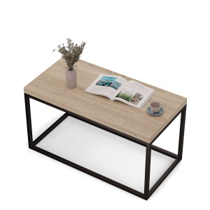 Stolik podłużny metalowy - dąb sonoma (2).jpg