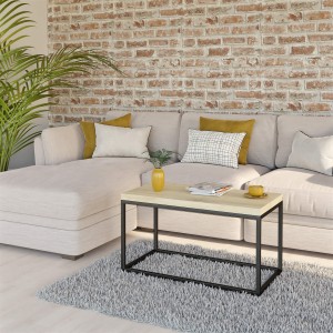 Stolik podłużny metalowy - dąb artisan (4).jpg