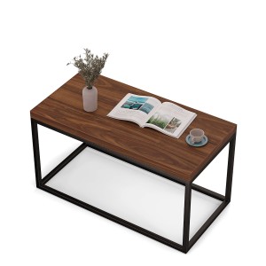 Stolik podłużny metalowy - orzech (2).jpg