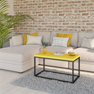 Stolik podłużny metalowy - żółty (4).jpg