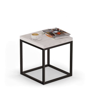 Stolik nocny metalowy - Sosna