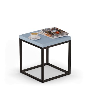 Stolik nocny metalowy - Niebieski