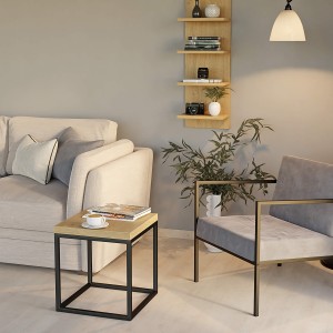 Stolik kawowy  metalowy - dąb kamienny (4).jpg