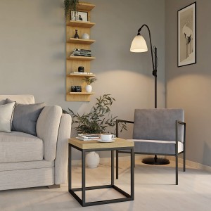 Stolik kawowy  metalowy - dąb kamienny (5).jpg