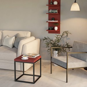 Stolik kawowy  metalowy - czerwony (5).jpg