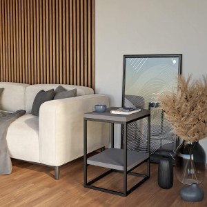 Stolik metalowy podwójny - grafit  (4).jpg