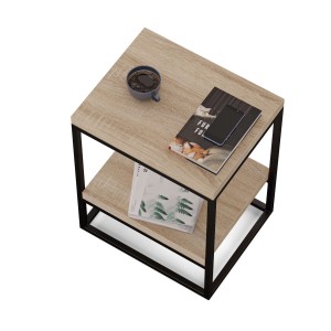 Stolik metalowy podwójny - dąb sonoma (2).jpg