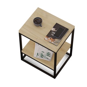 Stolik metalowy podwójny - dąb artisan (2).jpg