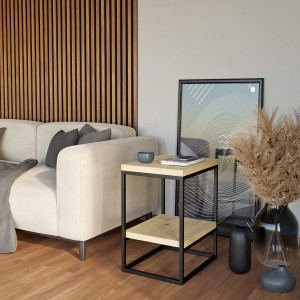 Stolik metalowy podwójny - dąb artisan (4).jpg