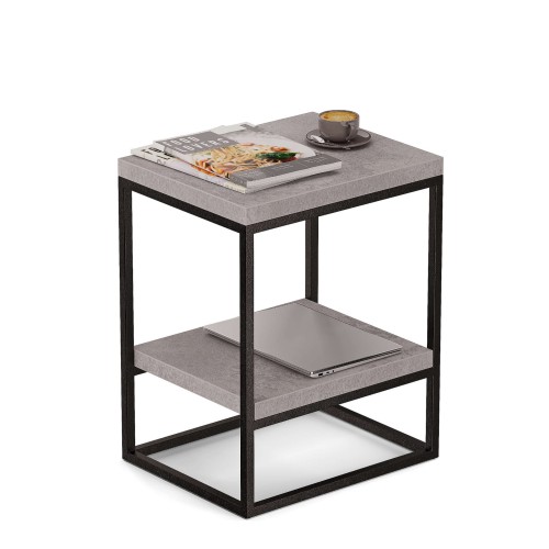 Stolik metalowy podwójny - beton (1).jpg