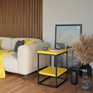 Stolik metalowy podwójny - żółty (4).jpg