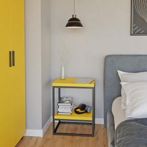 Stolik metalowy podwójny - żółty (5).jpg