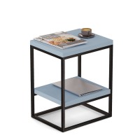 Stolik metalowy - Niebieski