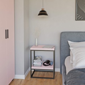 Stolik metalowy podwójny - różowy (4).jpg