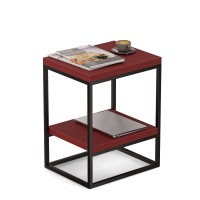 Stolik metalowy - Czerwony