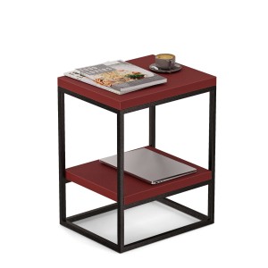 Stolik metalowy podwójny - czerwony (1).jpg