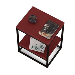 Stolik metalowy podwójny - czerwony (2).jpg