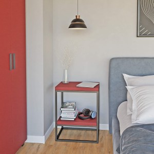 Stolik metalowy podwójny - czerwony (5).jpg