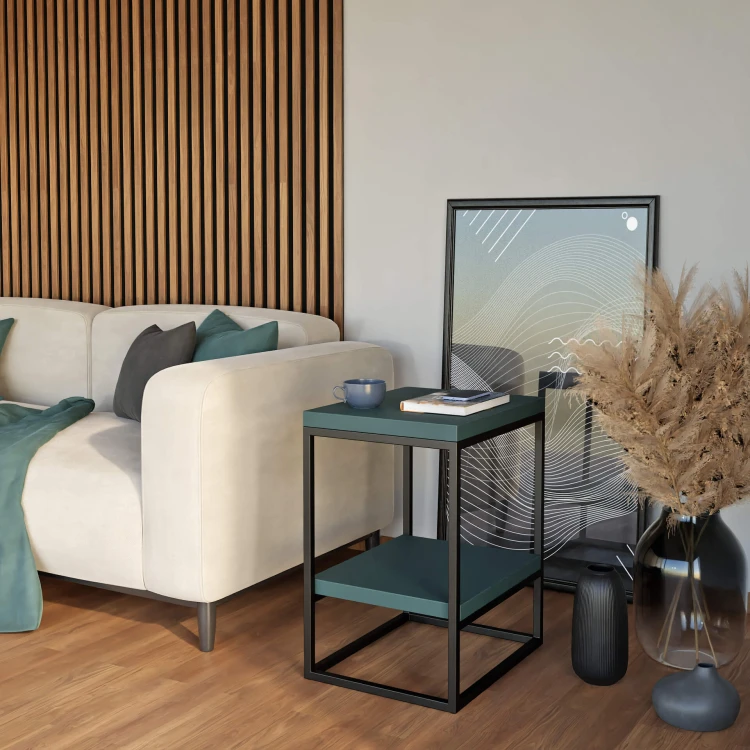Stolik metalowy podwójny - zielony (4).jpg