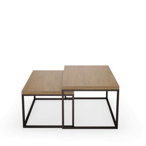 Stolik metalowy podwójny - dąb kamienny (5).jpg