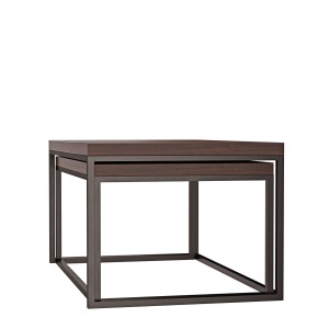 Stolik metalowy podwójny - wenge (4).jpg