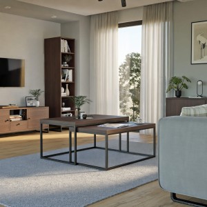 Stolik metalowy podwójny - wenge (6).jpg