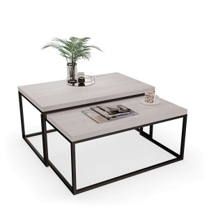 Stolik metalowy podwójny - sosna (3).jpg