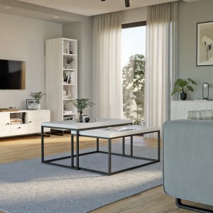 Stolik metalowy podwójny - sosna (6).jpg