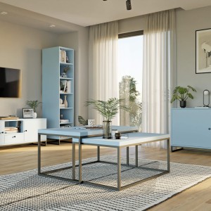 Stolik metalowy podwójny - niebieski (5).jpg