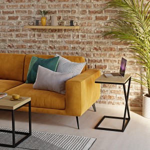 Stolik metalowy x - dąb kamieny (4).jpg