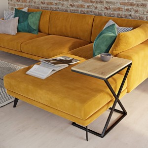 Stolik metalowy x - dąb złoty (5).jpg