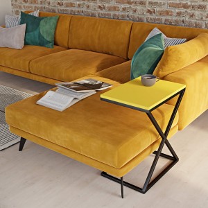 Stolik metalowy x - żółty (5).jpg