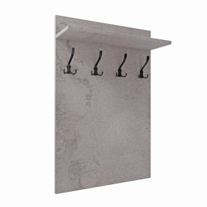 Wieszak ścienny pionowy - Beton - Na ubrania