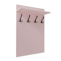 Wieszak ścienny pionowy - Różowy - Na ubrania