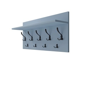 Wieszak ścienny - Niebieski - Na ubrania (3).jpg