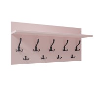 Wieszak ścienny - Różowy - Na ubrania