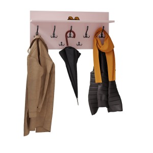 Wieszak ścienny - różowy -na ubrania (2).jpg