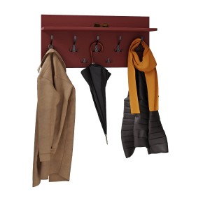 Wieszak ścienny - czerwony - na ubrania (2).jpg