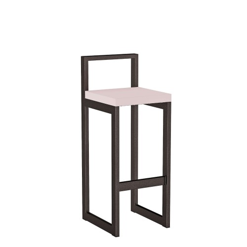 Metalowy Hoker loft z oparciem - Różowyjpg (1).jpg