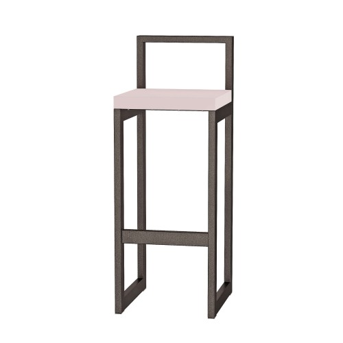 Metalowy Hoker loft z oparciem - Różowyjpg (2).jpg