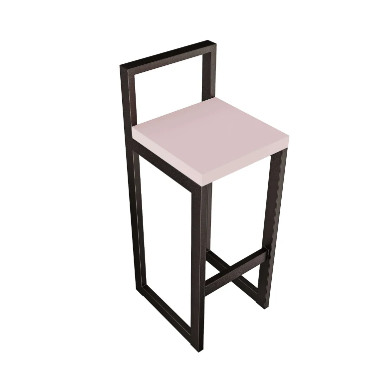 Metalowy Hoker loft z oparciem - Różowyjpg (3).jpg