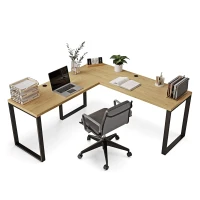 Biurko narożne loft  - Dąb kamienny