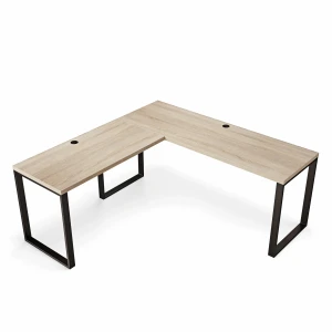 Praktyczne biurko narożne loft dąb sonoma idealne do domowego biura.webp