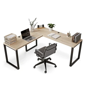 Biurko narożne loft  - Dąb sonoma