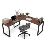 Biurko narożne loft wenge w stylu minimalistycznym.webp