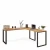 Biurko narożne loft olcha w stylu minimalistycznym.webp